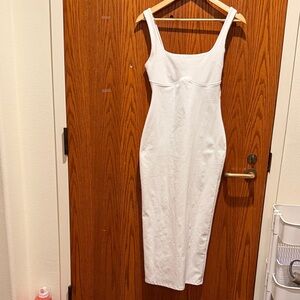 Zara White Midi Dress